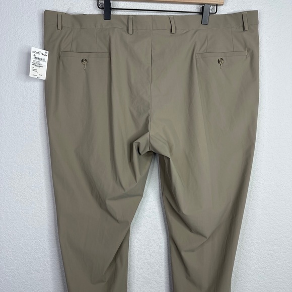 Nordstrom Pants Mens 44W Tan‎ Flat Front Performance Tech Smart Golf Athleisure - Picture 3 of 9